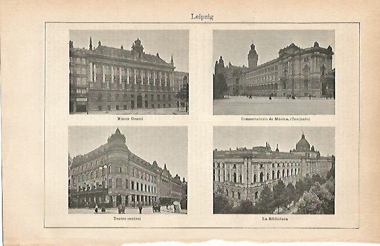 LAMINA ESPASA 9123: Vistas de Leipzig