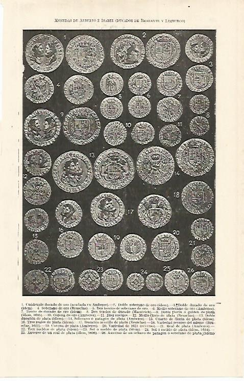 LAMINA ESPASA 9938: Monedas del Ducado de Brabante y Limburgo