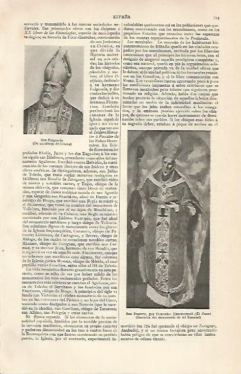LAMINA ESPASA 10251: San Eugenio por El Greco