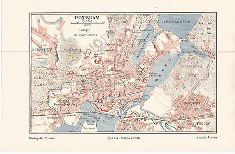 LAMINA ESPASA Alemania 10608: Plano de Postdam Alemania