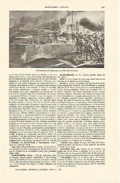 LAMINA ESPASA 10844: El desembarco de Alhucemas por Carbonero