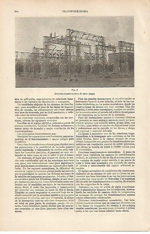 LAMINA ESPASA 11108: Estacion transformadora de Avon en Ohio