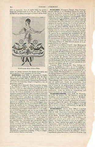 LAMINA ESPASA 12445: Scherezade dibujo de L. Bakst