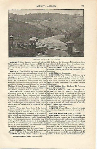 LAMINA ESPASA 12683: Puente militar en la Isla de Mindanao Filipinas