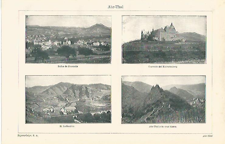 LAMINA ESPASA Alemania 12695: Vistas de Ahr-Thal Alemania