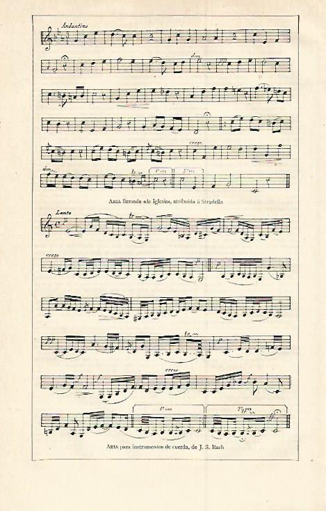 LAMINA ESPASA 12769: Aria para instrumentos de cuerda por J.S. Bach