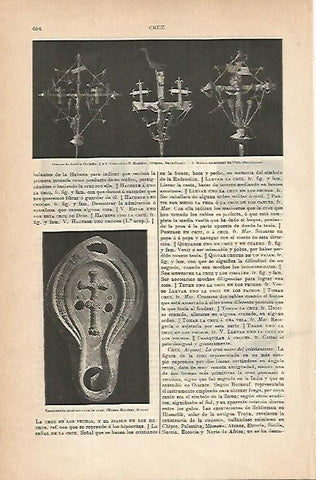 LAMINA ESPASA 14273: Cruces de hierro forjado