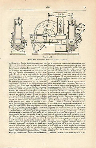 LAMINA ESPASA 12703: Maquina de aire caliente sistema Benier