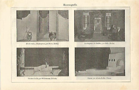 LAMINA ESPASA 16570: Escenografias en Berlin Viena y Colonia