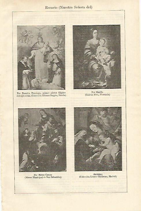 LAMINA ESPASA 16945: Nuestra Señora del Rosario