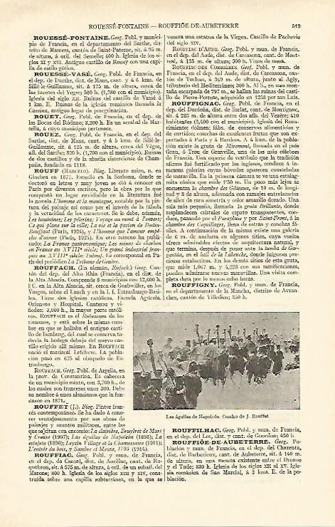 LAMINA ESPASA 16977: Las aguilas de Napoleon por Rouffet