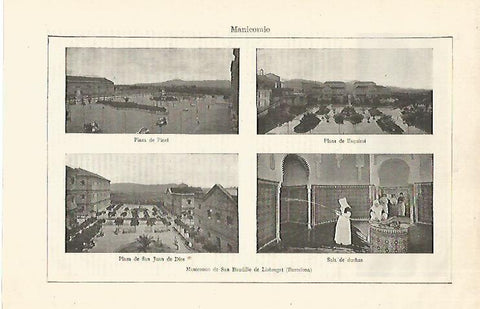 LAMINA ESPASA 18618: Manicomio de Sant Boi de Llobregat Barcelona