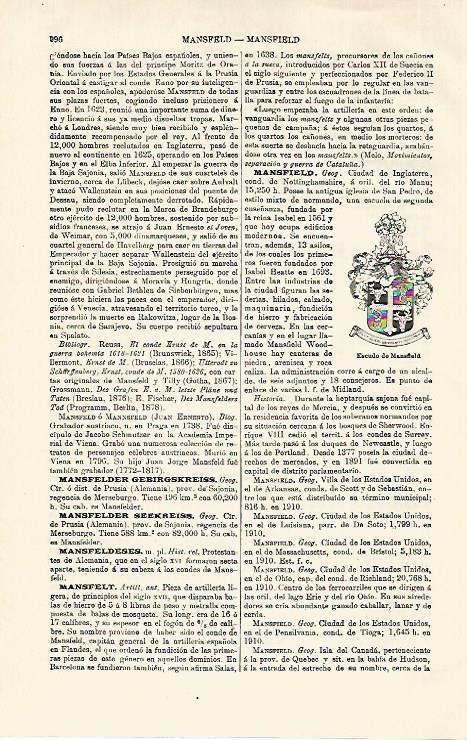 LAMINA ESPASA 18650: Escudo de Mansfield