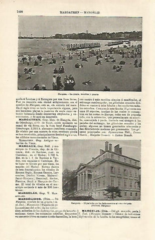 LAMINA ESPASA 18764: Playa de Margate Inglaterra