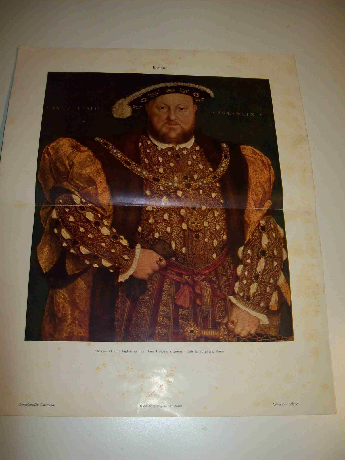 LAMINA ESPASA 18782: Enrique VIII de Inglaterra