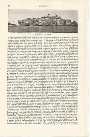 LAMINA ESPASA 19035: Vista de Ahucemas Marruecos