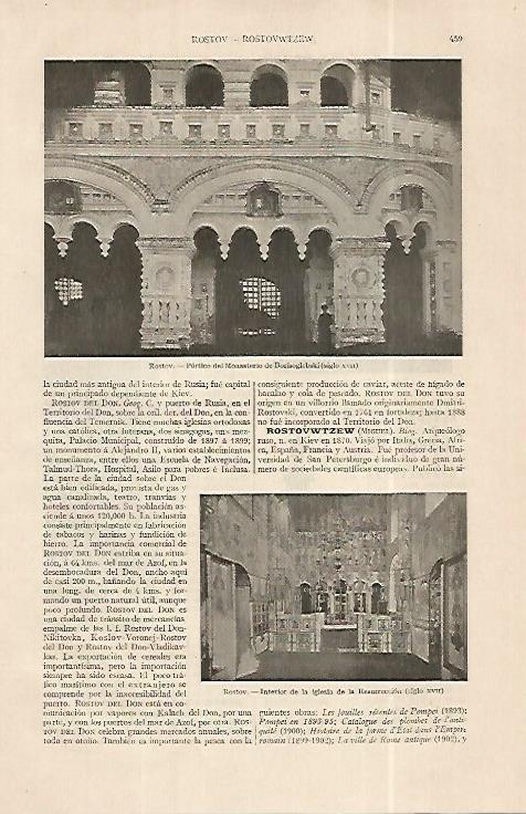 LAMINA ESPASA 19274: Monasterio de Borisoglebski