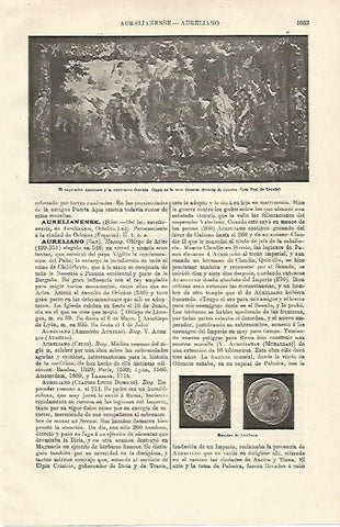 LAMINA ESPASA 12992: El emperador Aureliano y la emperatriz Cenobia tapiz