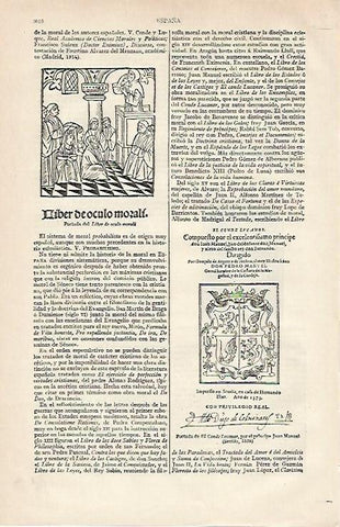 LAMINA ESPASA 19990: Portada de El Conde Lucanor de 1575