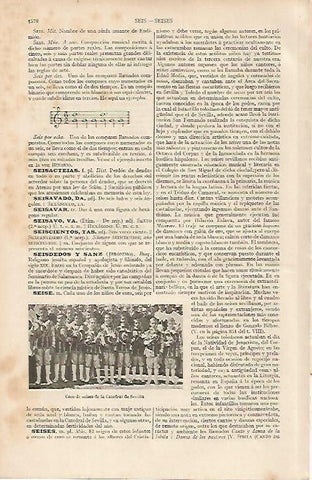 LAMINA ESPASA 19692: Coro de seises de la Catedral de Sevilla