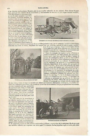 LAMINA ESPASA 20419: Trilladora en Puigcerda
