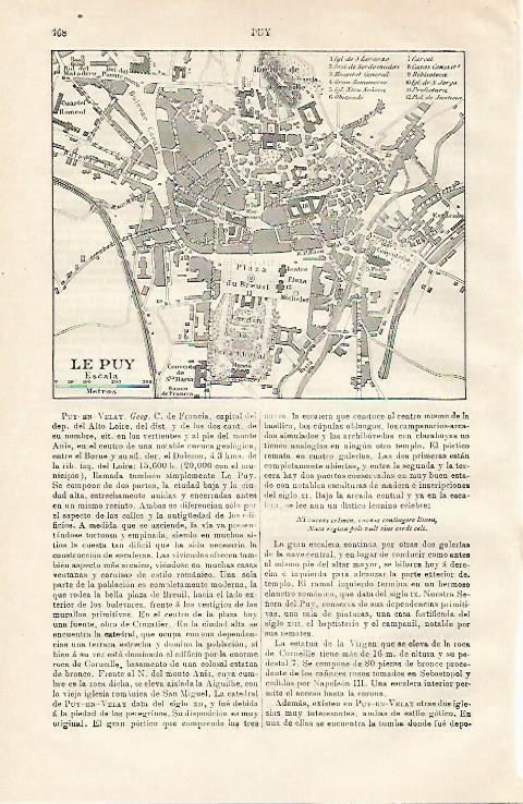 LAMINA ESPASA 20658: Plano de Le Puy