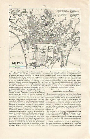 LAMINA ESPASA 20658: Plano de Le Puy