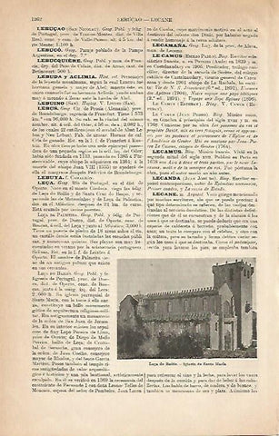 LAMINA ESPASA 9087: Iglesia de Santa Maria en Leça do Bailio Portugal