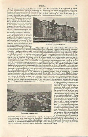LAMINA ESPASA 21522: Castillo La Fuerza en La Habana Cuba