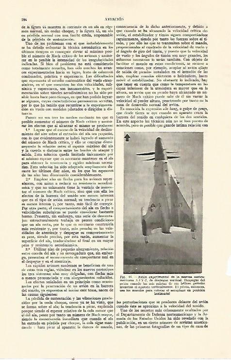 LAMINA ESPASA 21934: Avion americano XFY-1