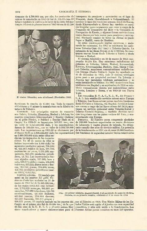LAMINA ESPASA 22100: El doctor Mussadeq ante el tribunal