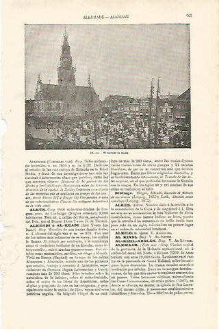 LAMINA ESPASA 11239: Mercado de quesos en Alkmaar Holanda