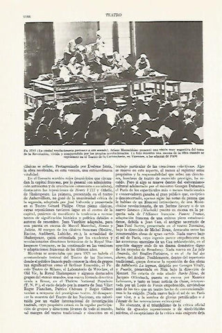 LAMINA ESPASA 13501: Representacion en el Teatro de la Cartoucherie de Vicennes