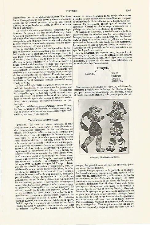 LAMINA ESPASA 13515:  Karagoz y Hachivat en Grecia