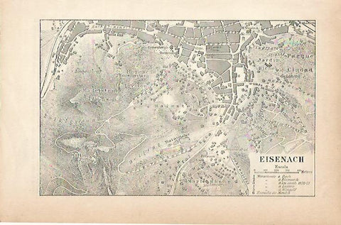 LAMINA ESPASA 6823: Plano de Eisenach Alemania
