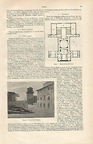LAMINA ESPASA 16870: Casa y torre Borgia en Roma