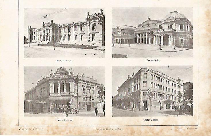LAMINA ESPASA 8660: Teatros de Montevideo Uruguay