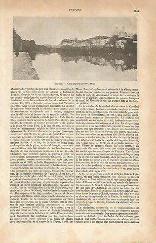 LAMINA ESPASA 6072: Vista parcial de Verdun Francia