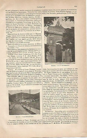 LAMINA ESPASA 4281: Arco de la Federacion de Caracas Venezuela