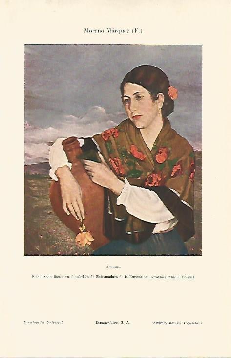 LAMINA ESPASA 4932: Amorosa por F. Moreno Marquez