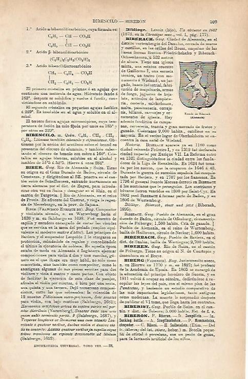 LAMINA ESPASA Alemania 22225: Escudo de Biberach Alemania