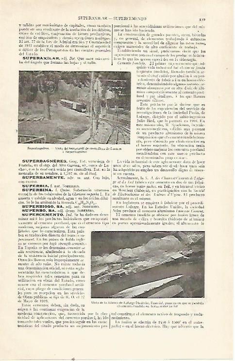 LAMINA ESPASA 22773: Ferrocarril de Superbaneres