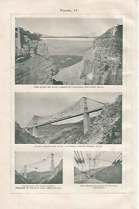 LAMINA ESPASA 23034: Puente de Constantina y de Cassagne 