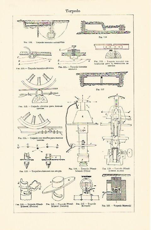 LAMINA ESPASA 1349: Mmodelos de torpedo