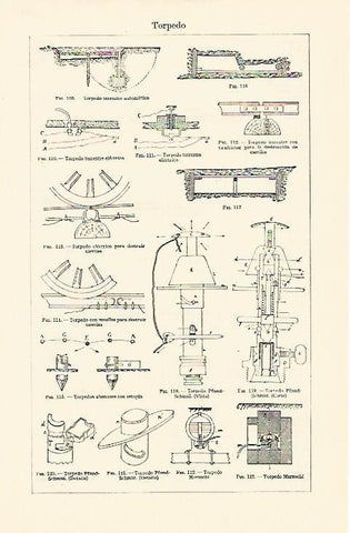 LAMINA ESPASA 1349: Mmodelos de torpedo