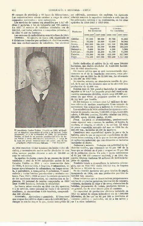 LAMINA ESPASA 21692: El presidente Carlos Ibañez de Chile