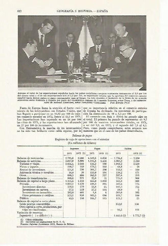 LAMINA ESPASA 13391: Firma del Acuerdo Economico entre Rumania y España 