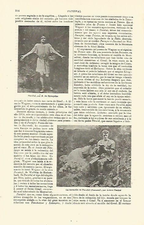 LAMINA ESPASA 23388: Parsifal por Egusquiza