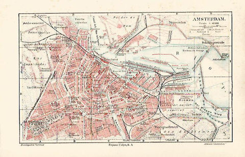 LAMINA ESPASA 23711: Plano de Amsterdam