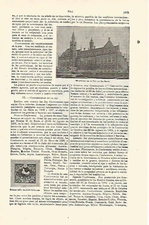 LAMINA ESPASA 23872: El palacio de la Paz en La Haya
